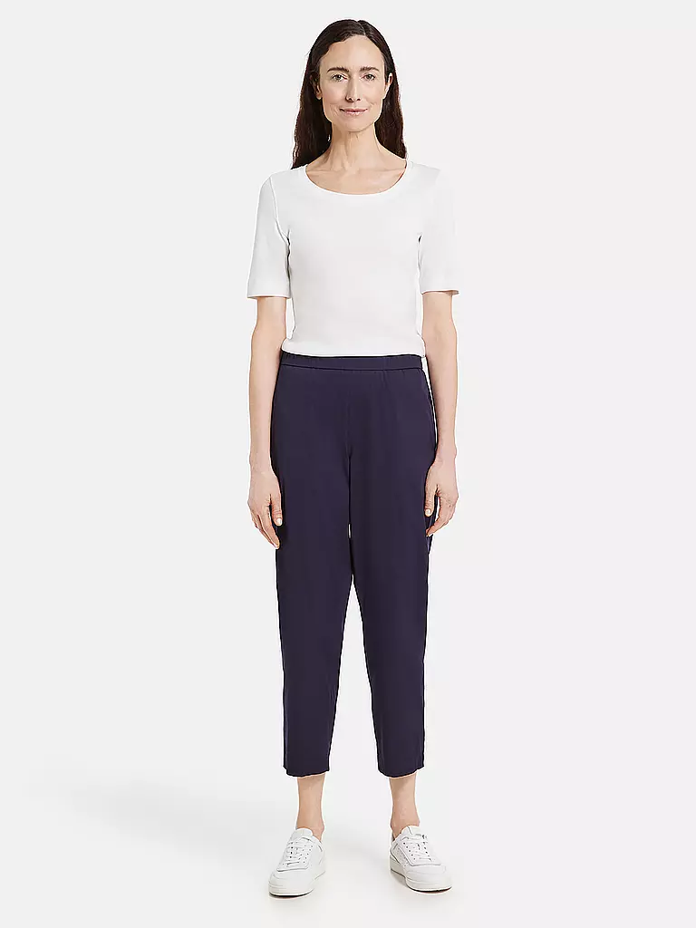 GERRY WEBER Businesshose dunkelblau