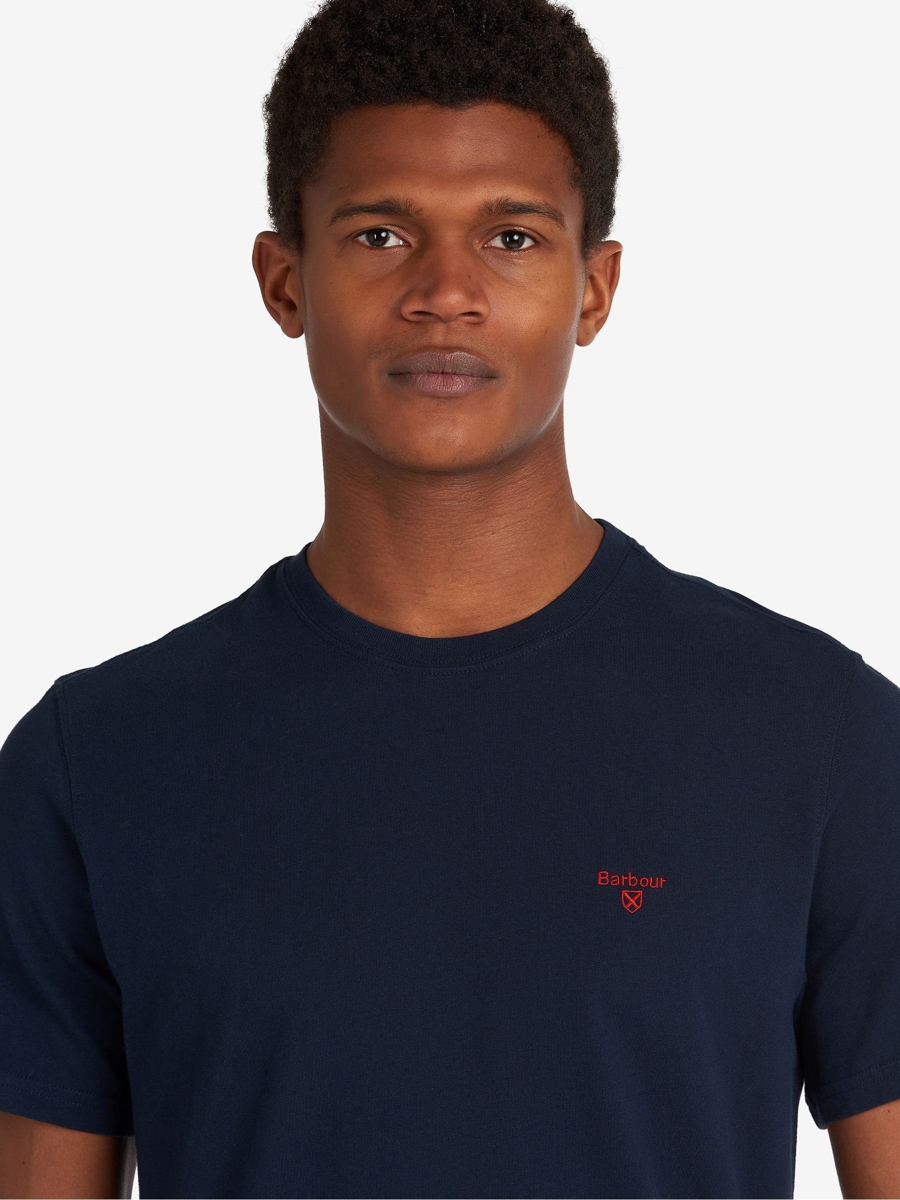 Marineblauw - Barbour® sport T-shirt voor heren