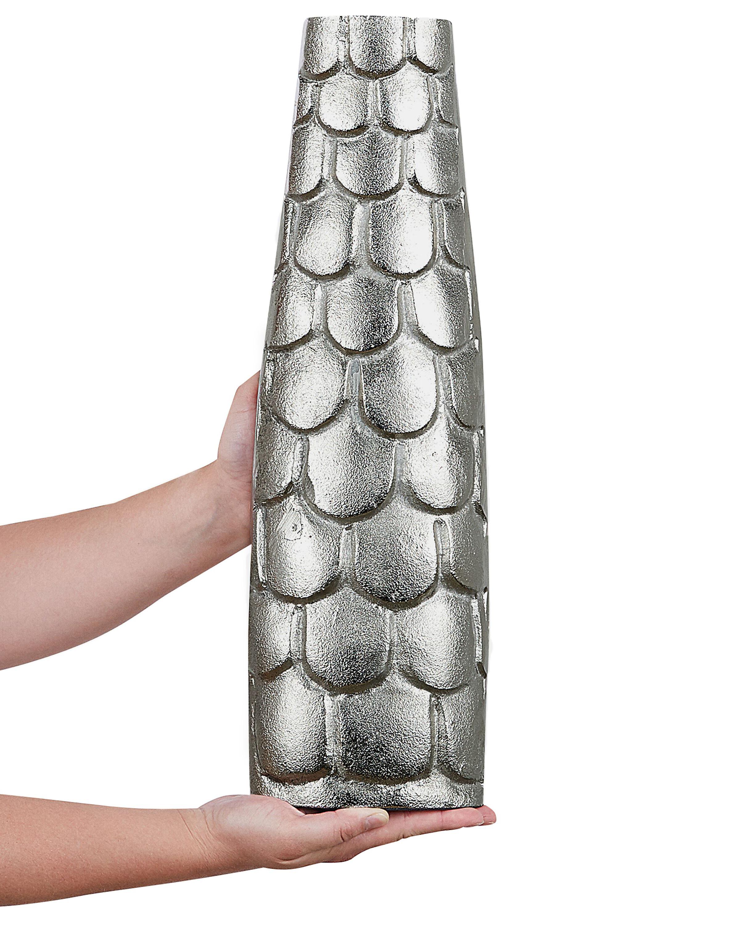 Bloemenvaas SUKHOTHAI Metaal 47 cm Zilver