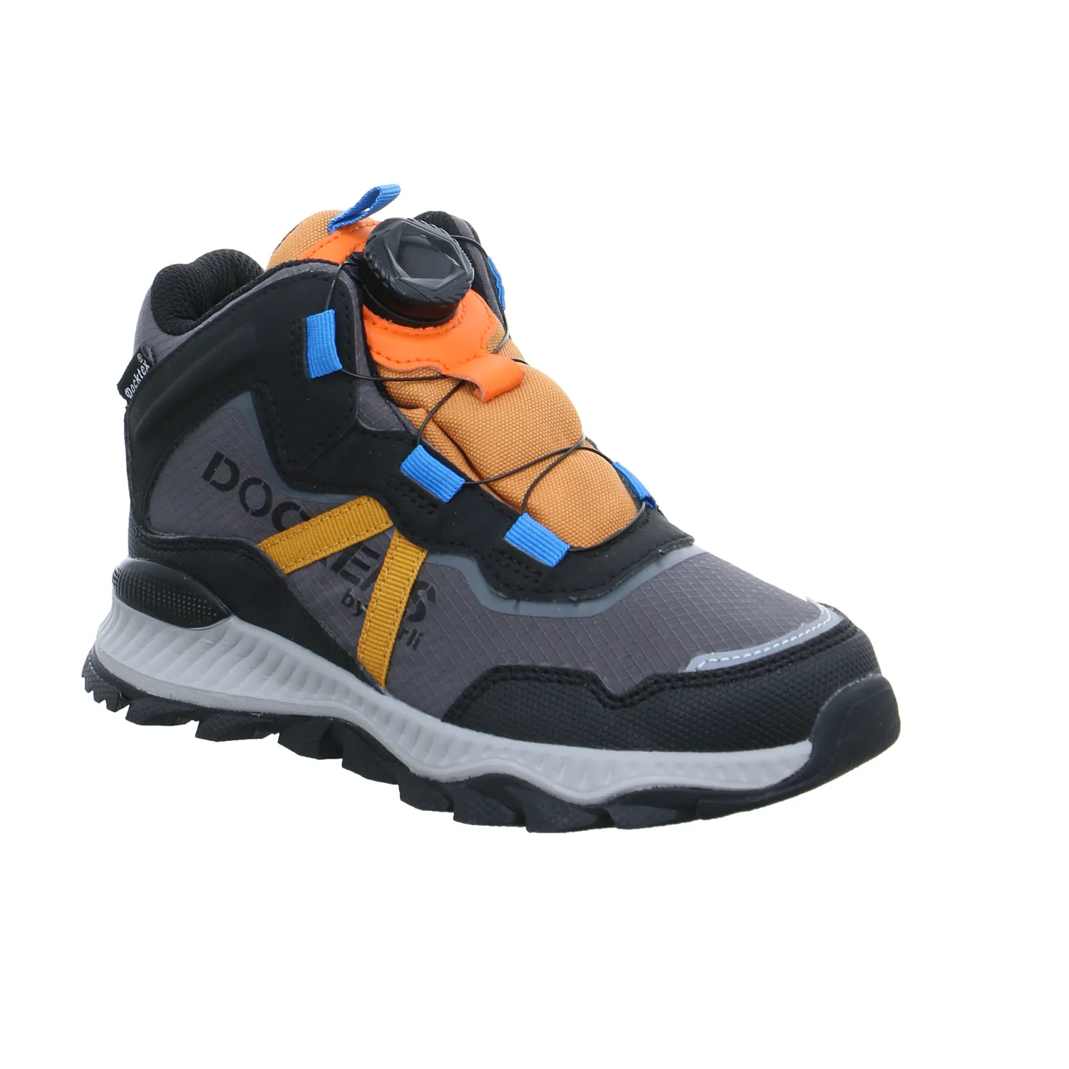 DOCKERS Kleinkinder-Halbschuh Klett Grau Lederimitat  Boot