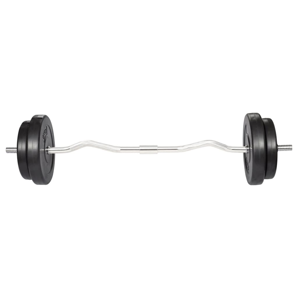 Vidaxl Mancuerna Curl Con Discos 30 Kg