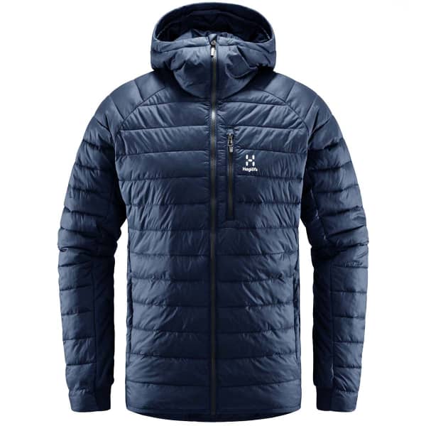 Doudoune randonnée HAGLÖFS SPIRE MIMIC HOOD MEN TARN BLUE SOLID