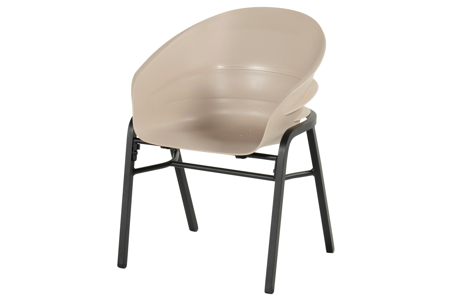 Hartman Gartenstuhl TUBB 2er Set schwarz /taupe