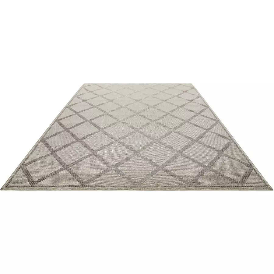 Homie Living Outdoorteppich In & Outdoor Bergamo beige grau