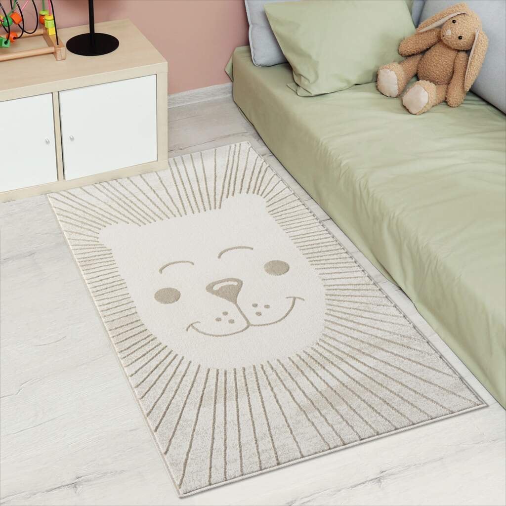 Carpet City Kinderteppich »MARA714« rechteckig 11 mm Höhe Kinderzimmer, Kurzflor,robust,Tiere,  Spielzimmer