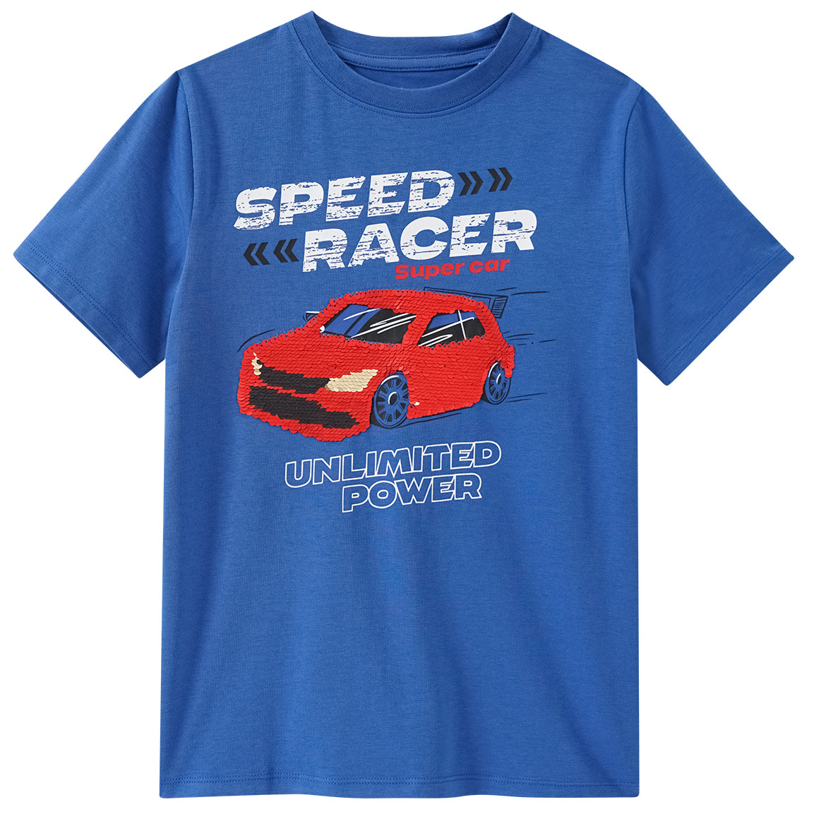 Topolino Jungen T-Shirt mit Wendepailletten blau