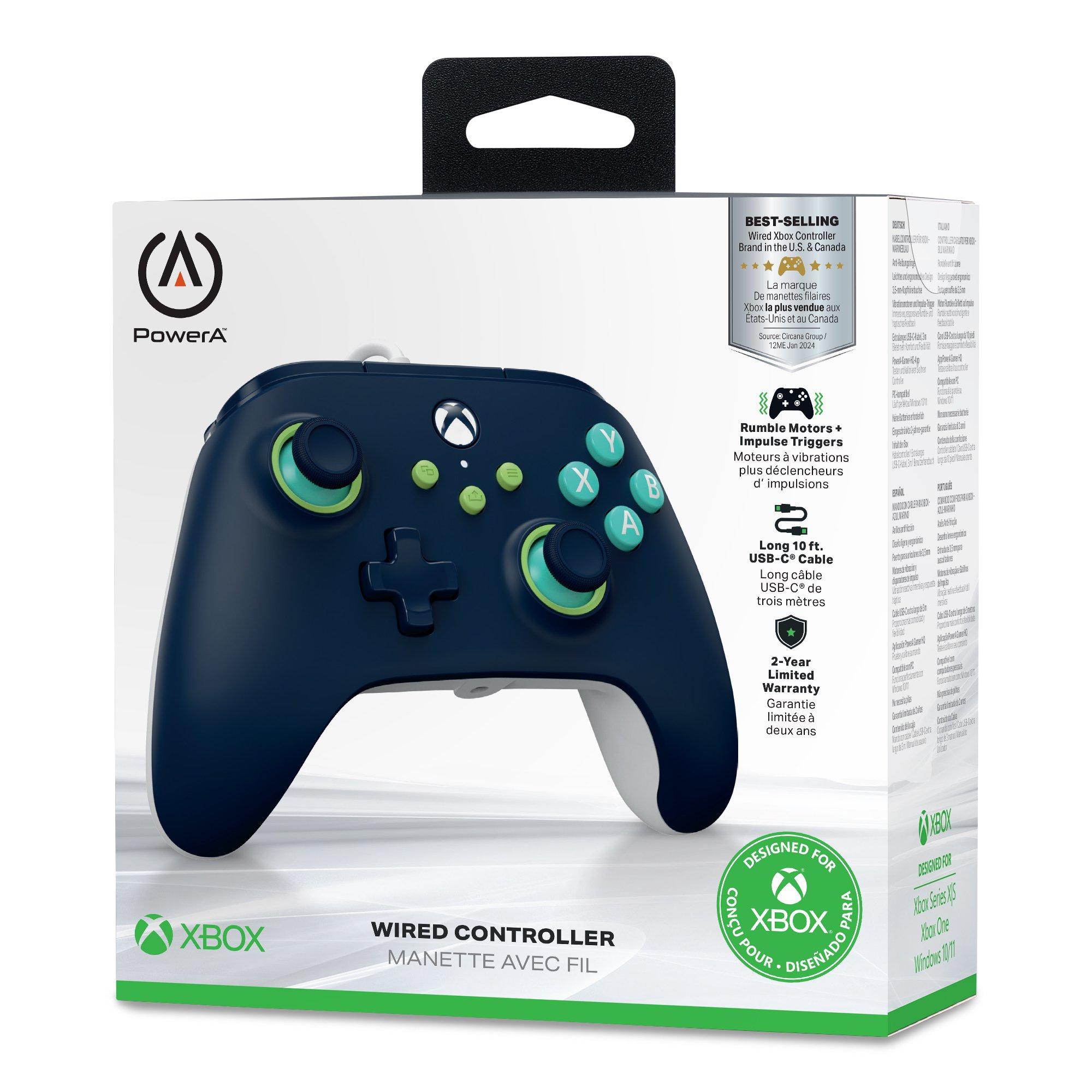 PowerA Wired Controller for Xbox Series X|S Mariner Blue