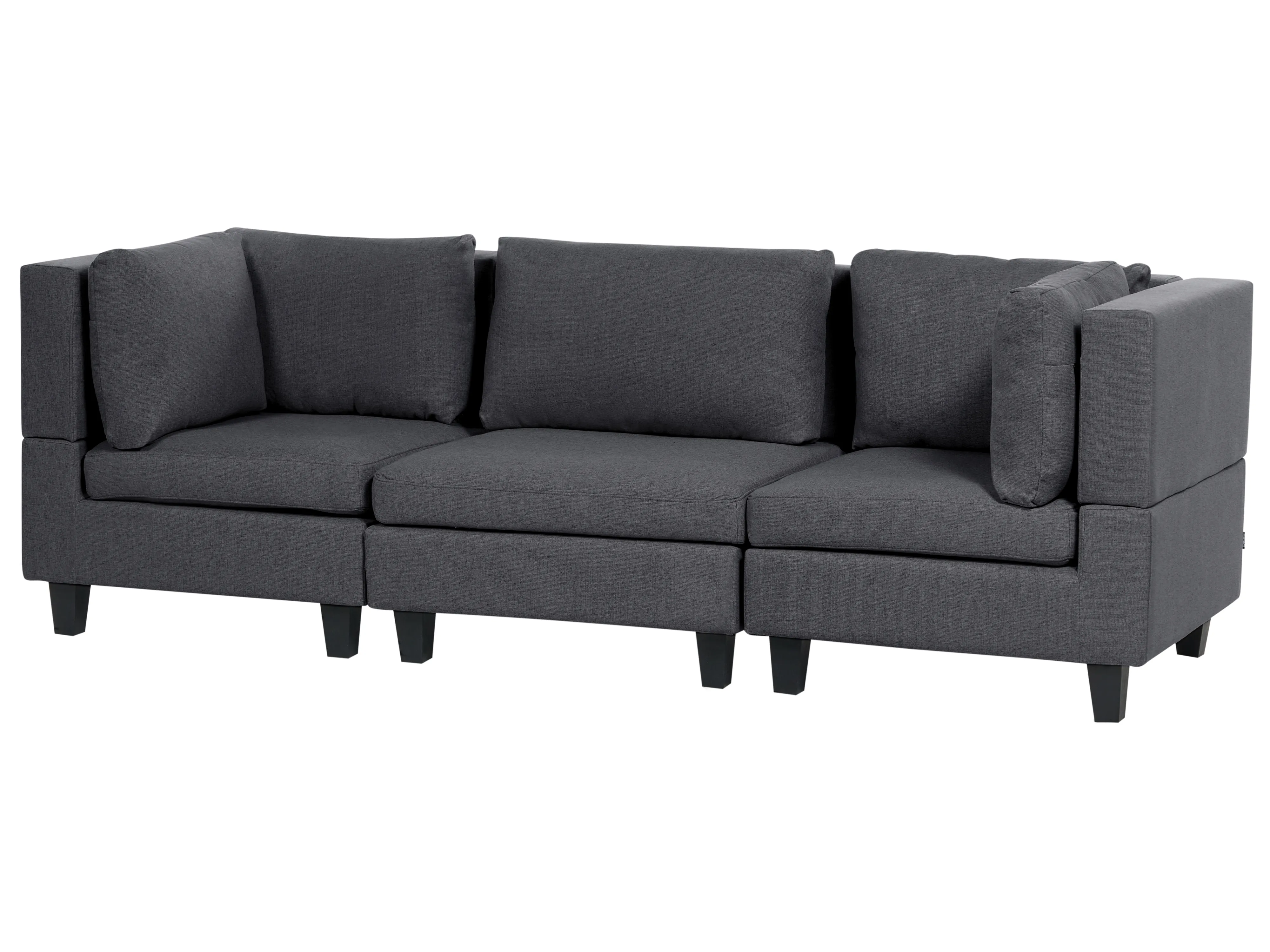 Modulaire bank 3-zits UNSTAD Stof Donkergrijs