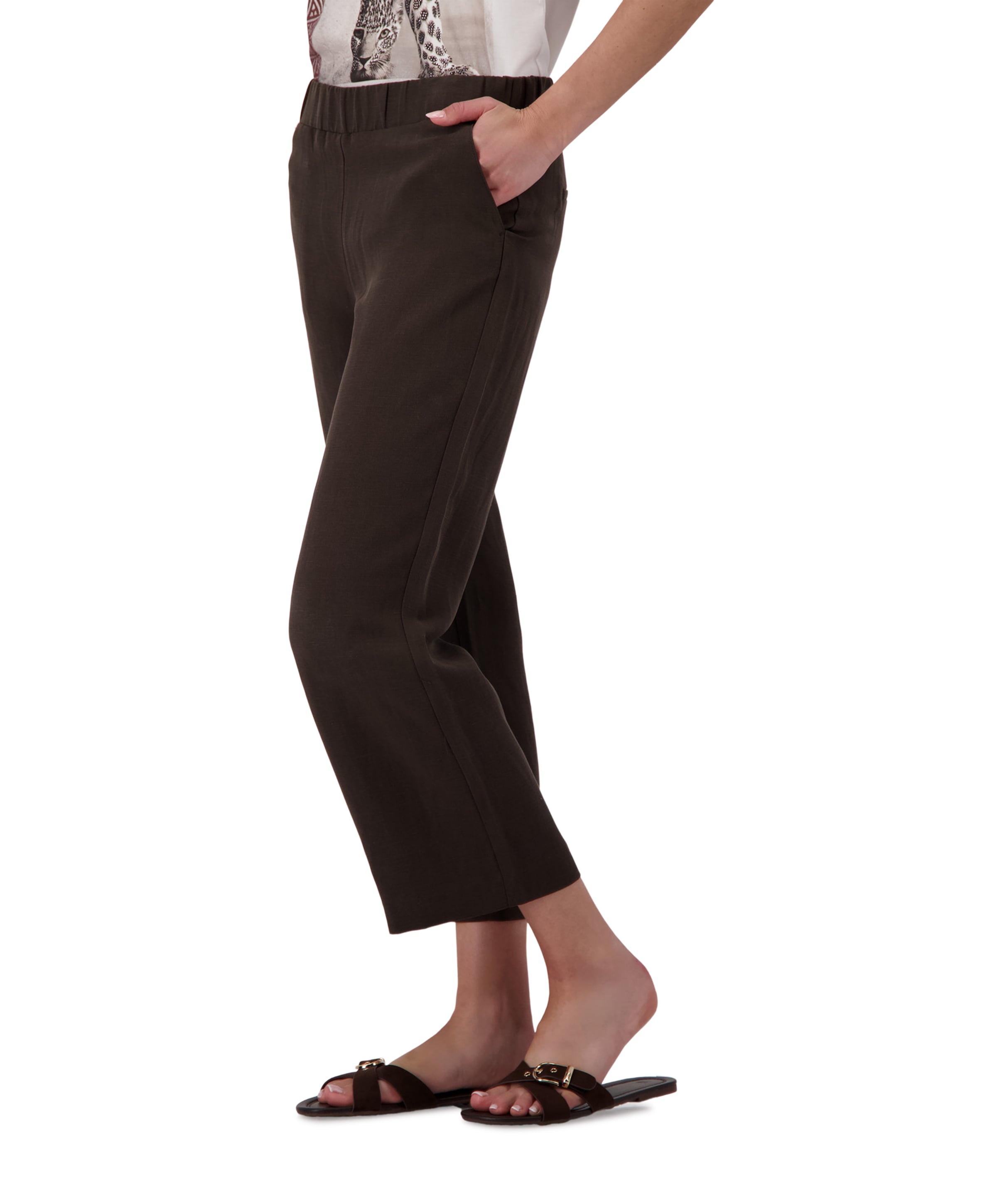 Monari dames broek bruin