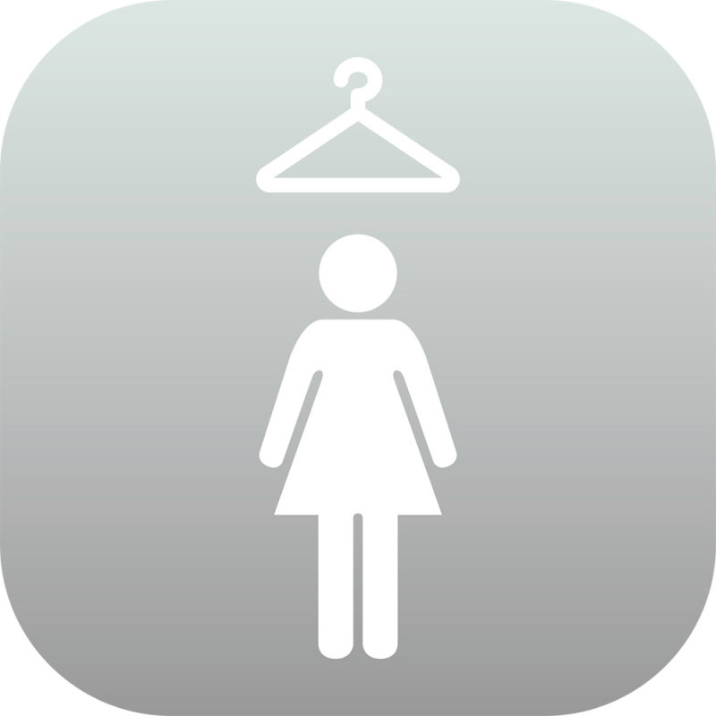 Plaque en Plexiglas PLEXI - Vestiaire Femme