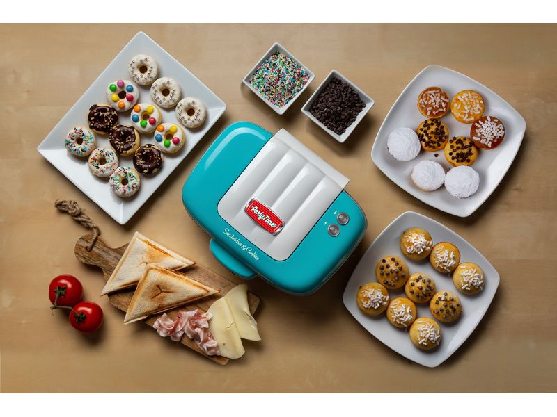 Ariete Multifunktionsgrill Party Time ARI-1972-BL 700 W, Bl Sandwich- und Keksmaschine