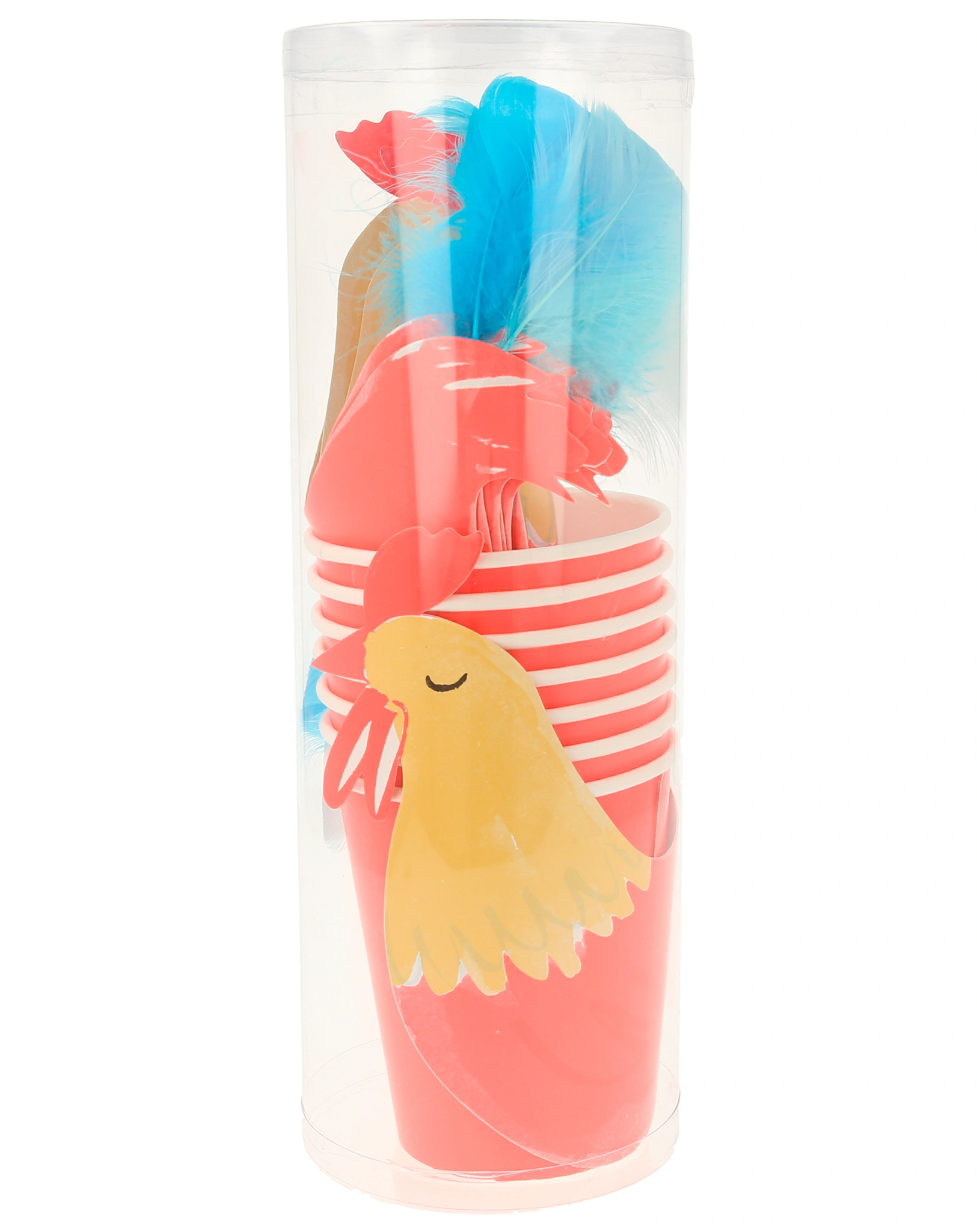 Pappbecher ROOSTER PARTY (260ml) 8er-Set