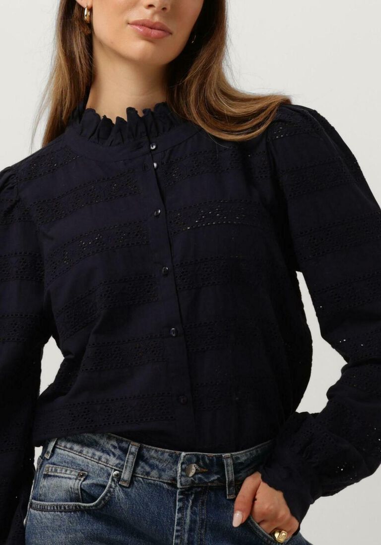 LOLLYS LAUNDRY donkerblauwe lollys laundry blouse rampur