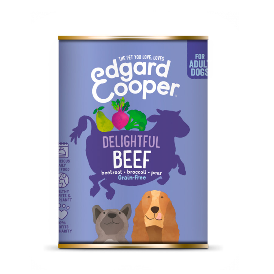 Edgard & Cooper Adult Grain Free Cow enlatado para cães