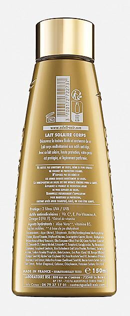 SOLEIL NOIR - LAIT SOLAIRE VITAMINE HAUTE PROTECTION
