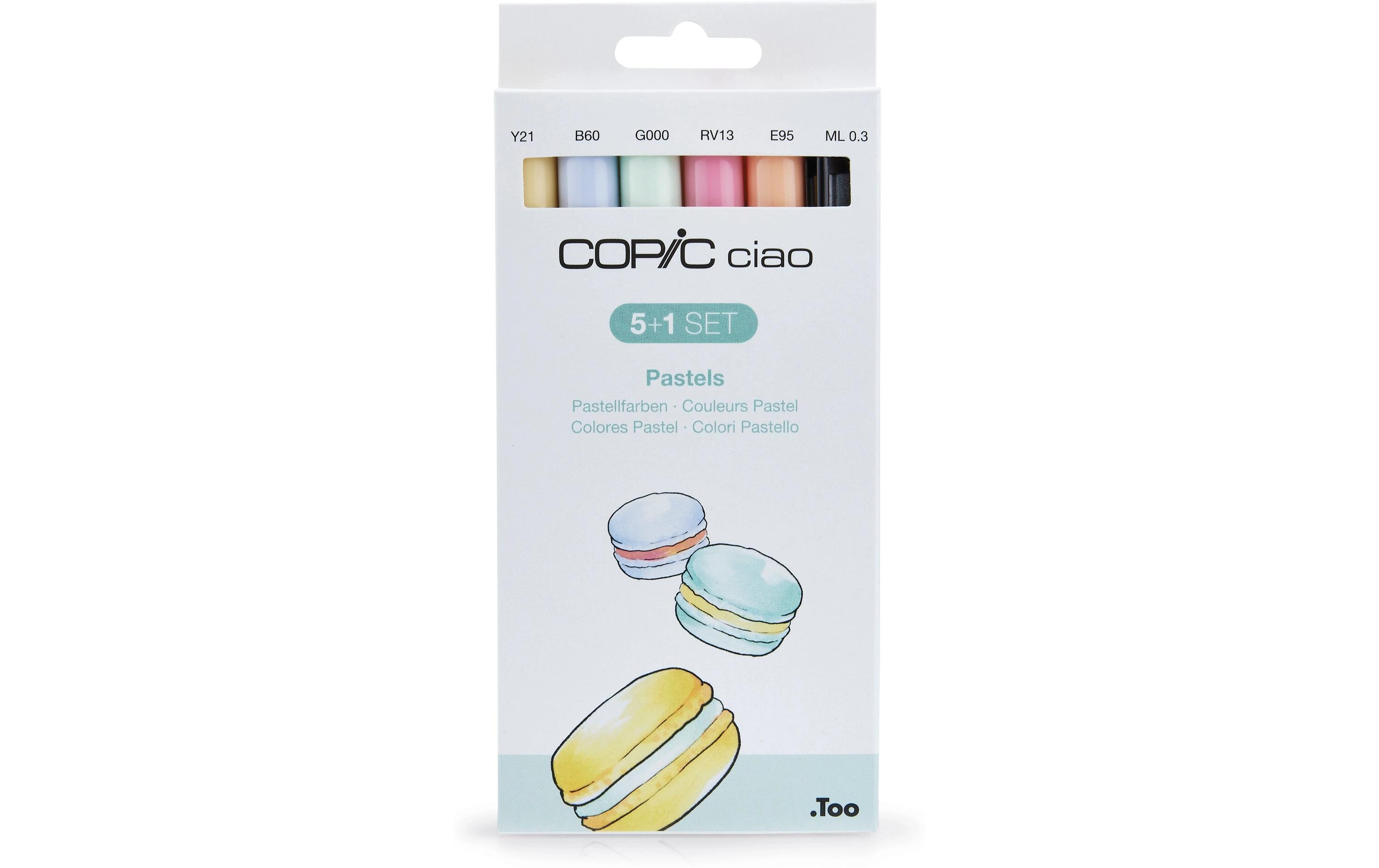 Grafikmarker Ciao 5+1 Set PastelsStifteset