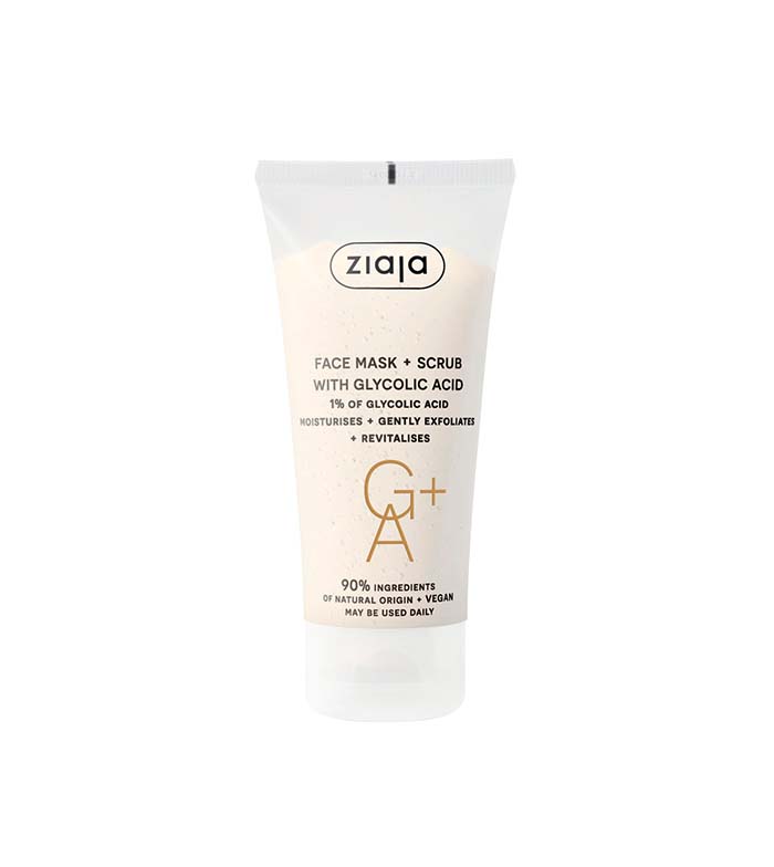 Ziaja - Máscara e esfoliante facial com ácido glicólico