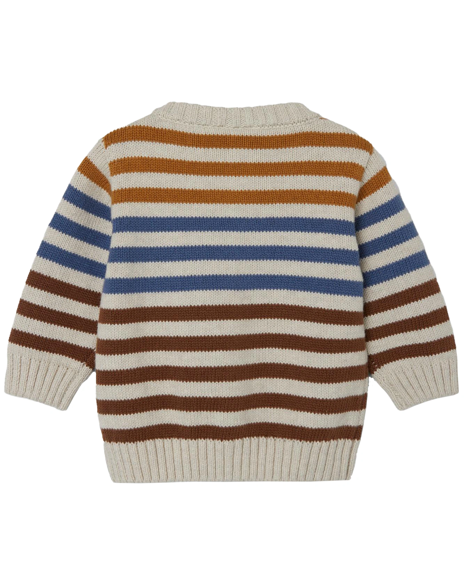 Strickjacke NBMSURUM STRIPES in peyote melange