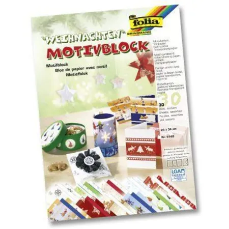 Folia Motivblock Weihnachten II, 30 Blatt