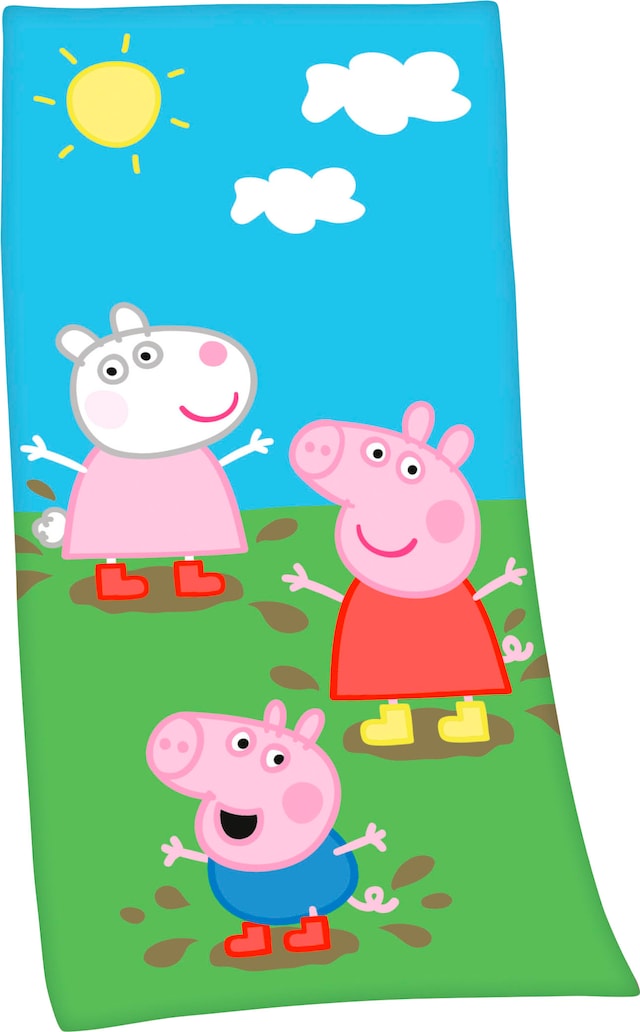 Badetuch »Peppa Pig Velourstuch« hochfarbig bedruckt