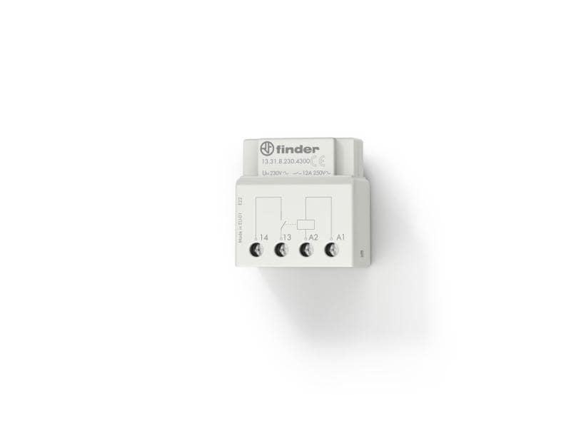 Finder Relais Serie 13 12A 230 V 1 Schliesser Unterputz Monostabiles Schaltrelais für 230 V AC