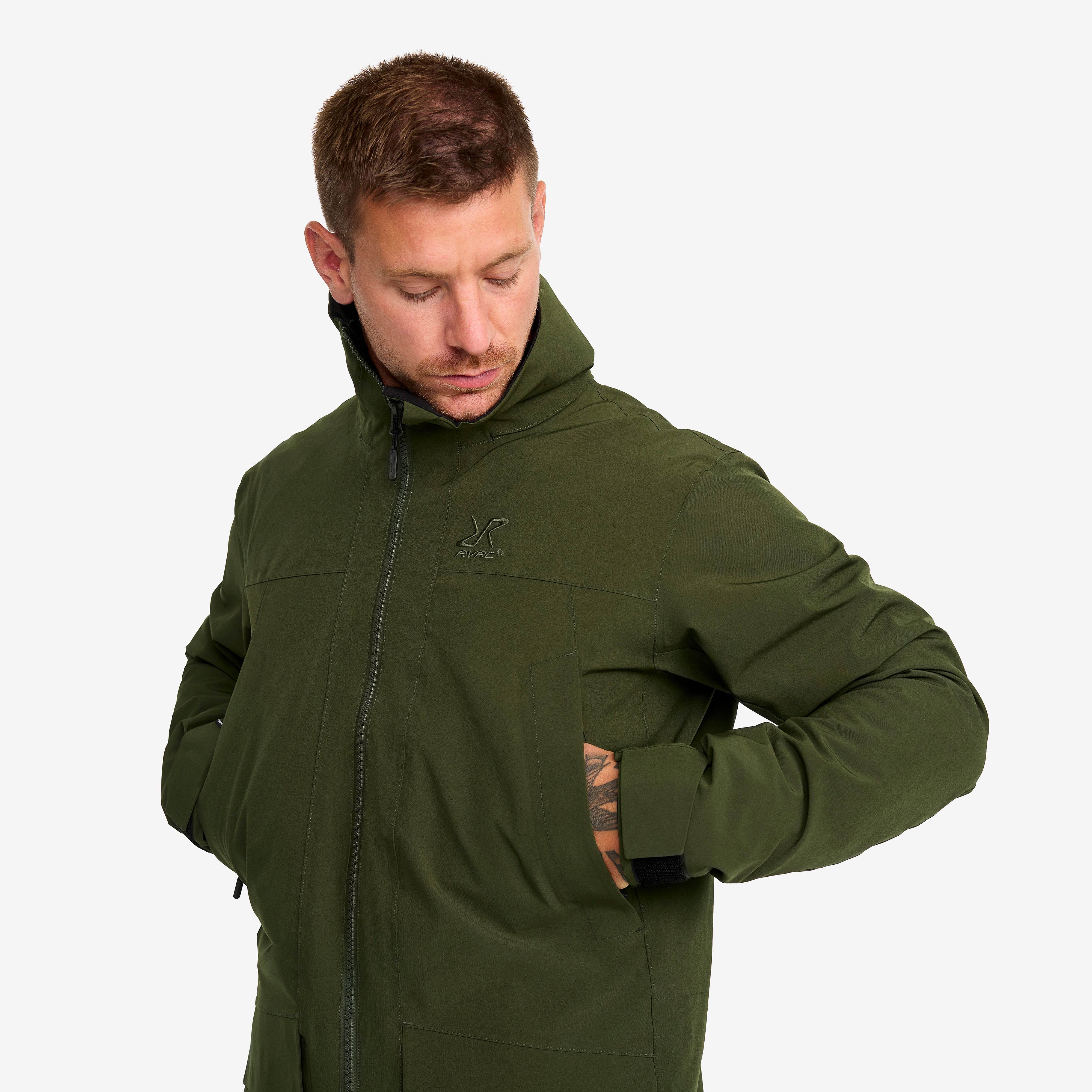 Nevis 2L Parka Herre Forest Green
