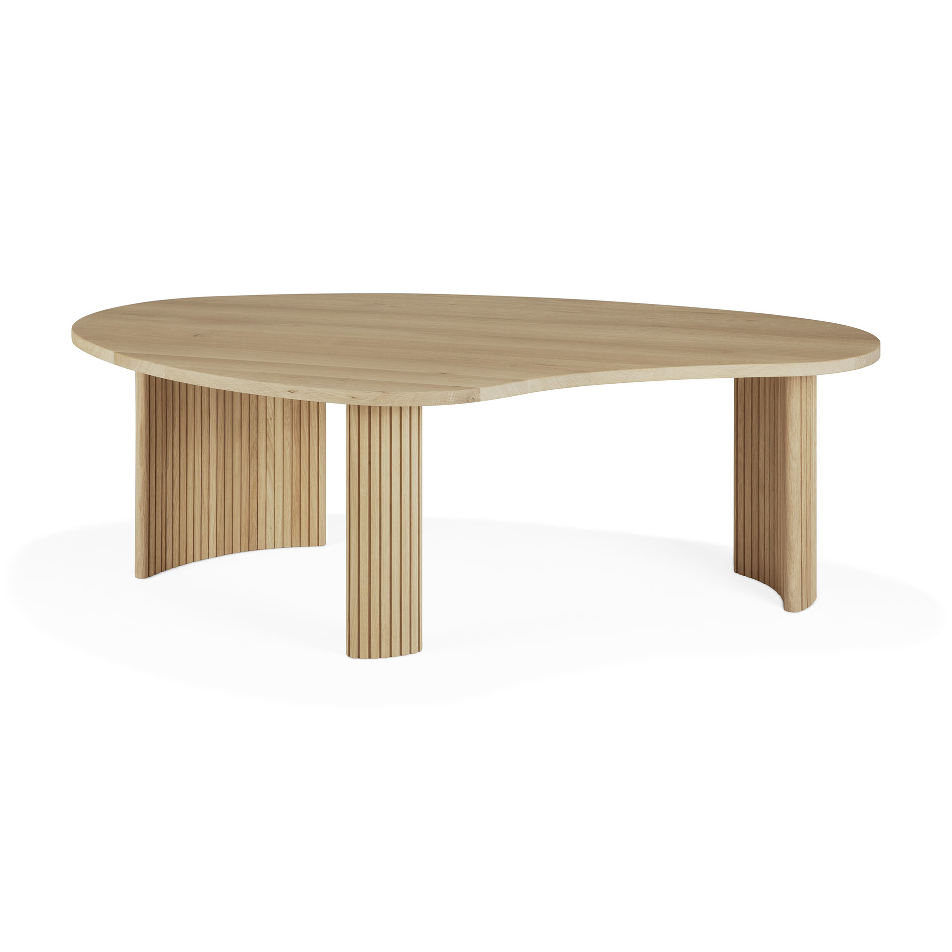 Ethnicraft - Boomerang koffietafel - eiken - groot