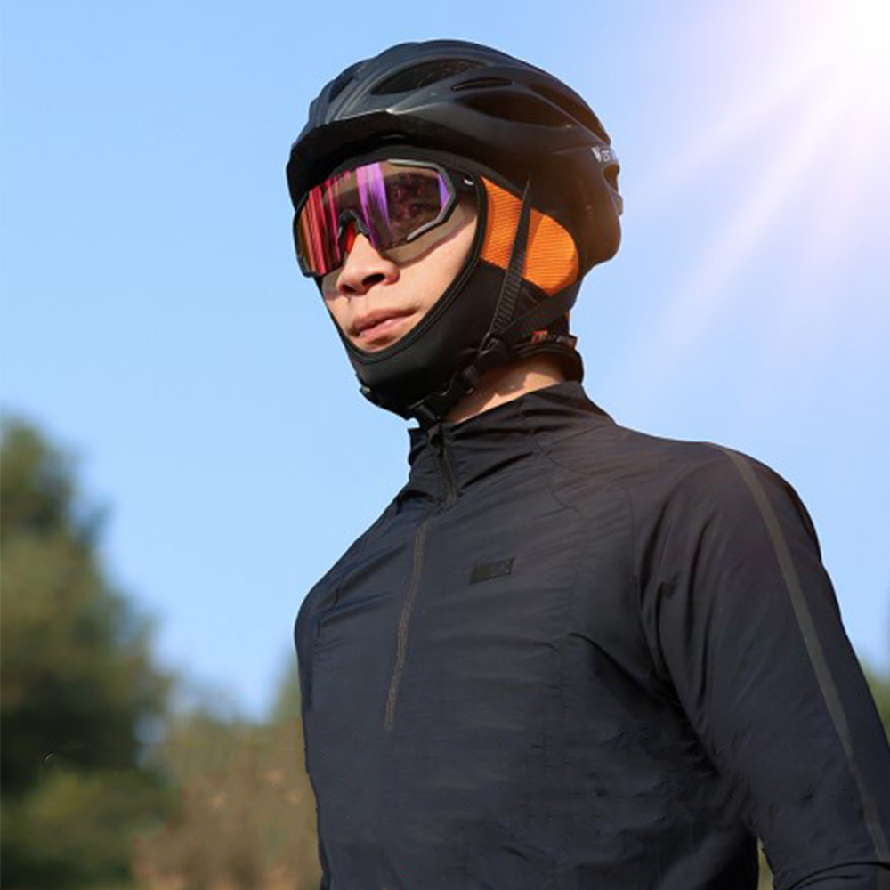 Atmungsaktive Mesh Ski Sturmhaube Motorrad Helmfutter Kälte   UV Gesichts Schutzmaske - Schwarz / Grün
