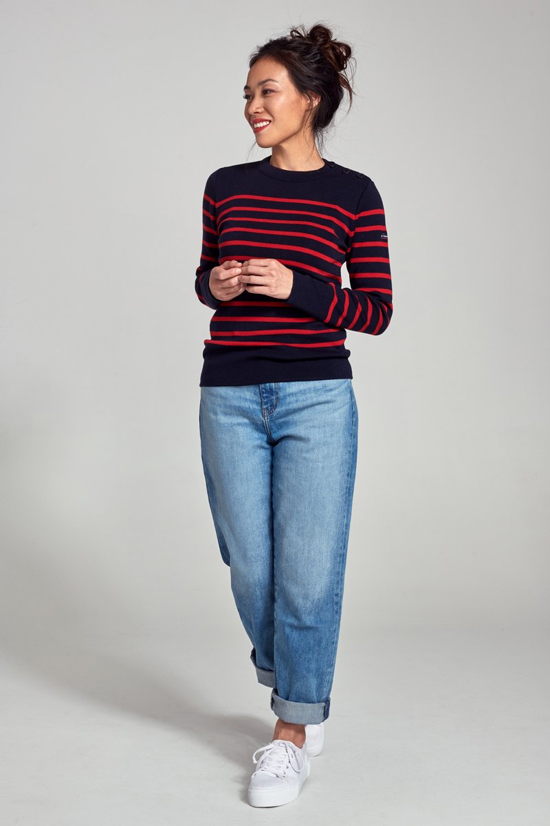 Pull marin rayé 
