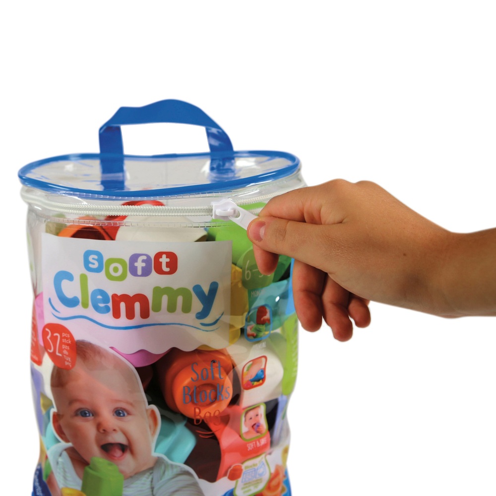 Clementoni Soft Clemmy 32 Soft Blocks Beutel