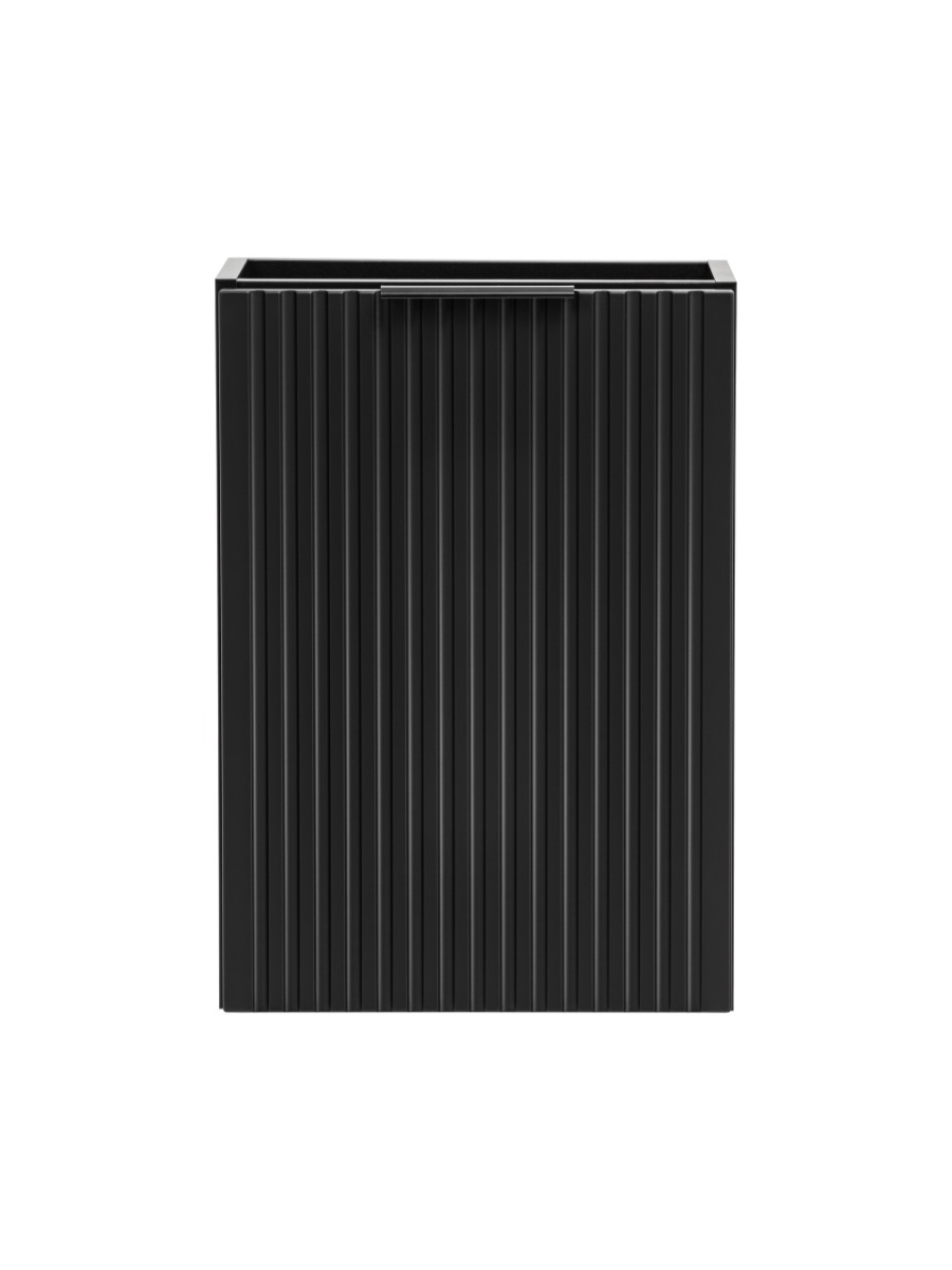 Comad Adele Black fonteinkast met ribbelfront 40x20cm zwart