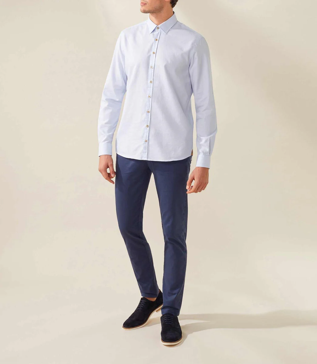 Chemise casual bleu 
