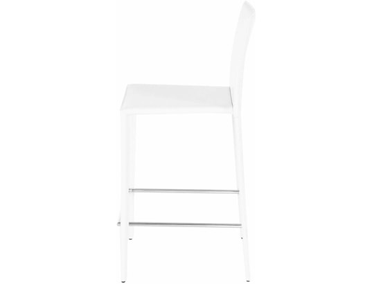 CONCEPT1 - Tabouret de bar Lot de 2 T. Boreal blanc synderme