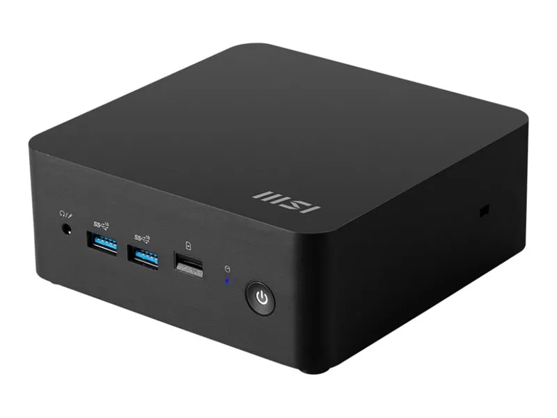 MSI Cubi NUC 13MQG 070EU - Mini PC Core i7 1365U / op til 5.2 GHz - RAM 16 GB - SSD 1 TB - NVMe - Intel Iris Xe Graphics - IEEE 802.11ax (Wi-Fi 6E), Bluetooth 5.3, Gigabit Ethernet, 2.5 Gigabit Ethernet - Win 11 Pro - skærm: ingen - sort