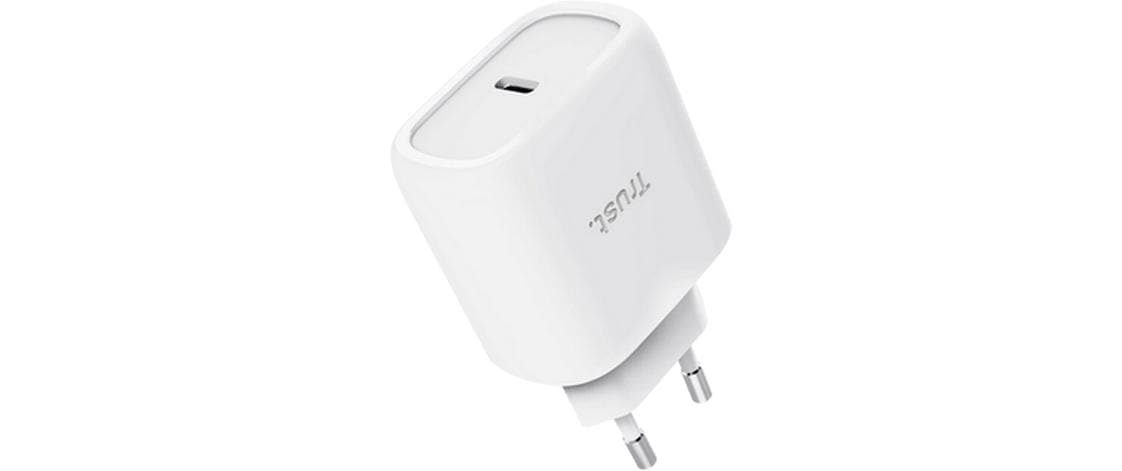 USB-Wandladegerät Maxo USB-C-GaN 45 W WeissUSB-C-Ladegerät mit 45 W und energieeffizienter GaN-Technologie