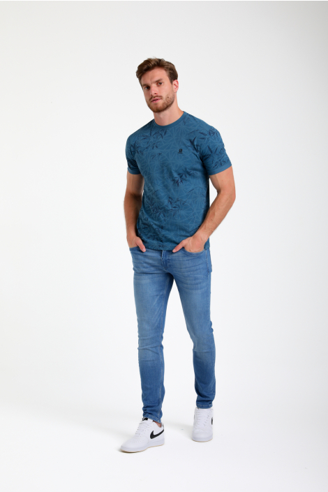 Gabbiano blauwe heren t-shirt