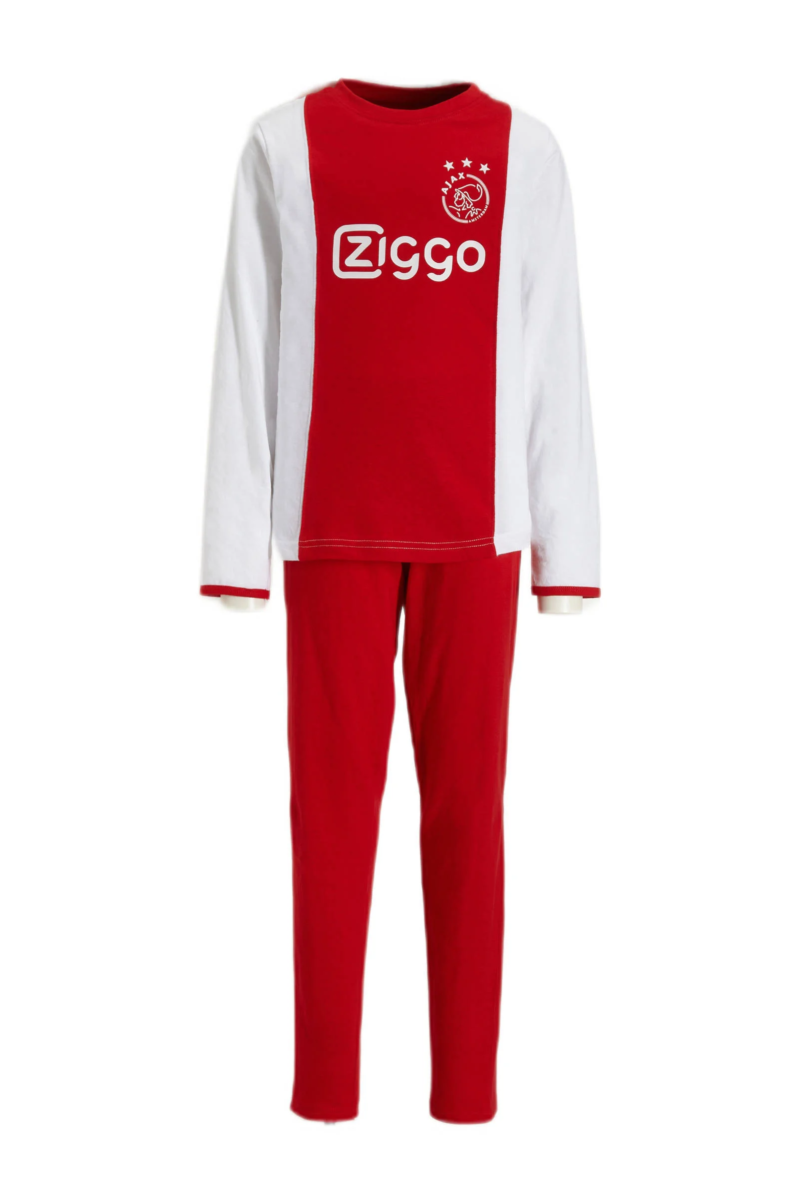 Ajax pyjama rood/wit