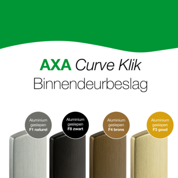 AXA deurkrukset Curve Milan brons rozet met wc-/badkamergarnituur