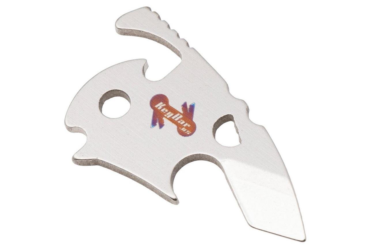 KeyBar Can Opener & Bottle Bomber 2.0 KBR426 Titanium blik en flesopener voor Full Size Keybar