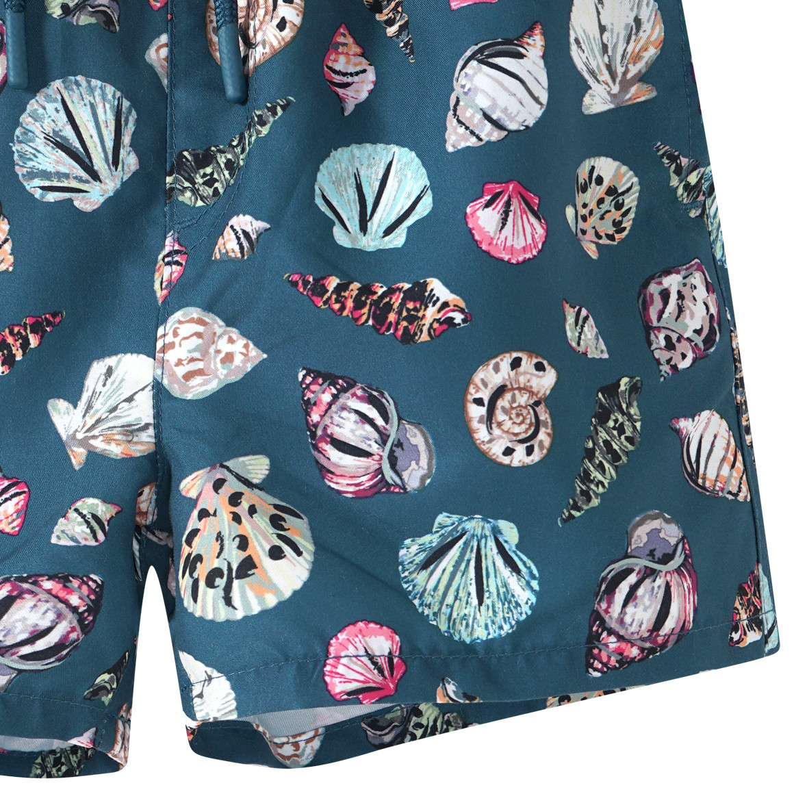 Famy Jungen Badeshorts mit Muschel-Allover dunkelblau / bunt