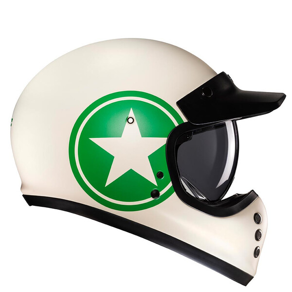 HJC - Casque V60 Nyx MC4SF / Beige / Vert / Mat