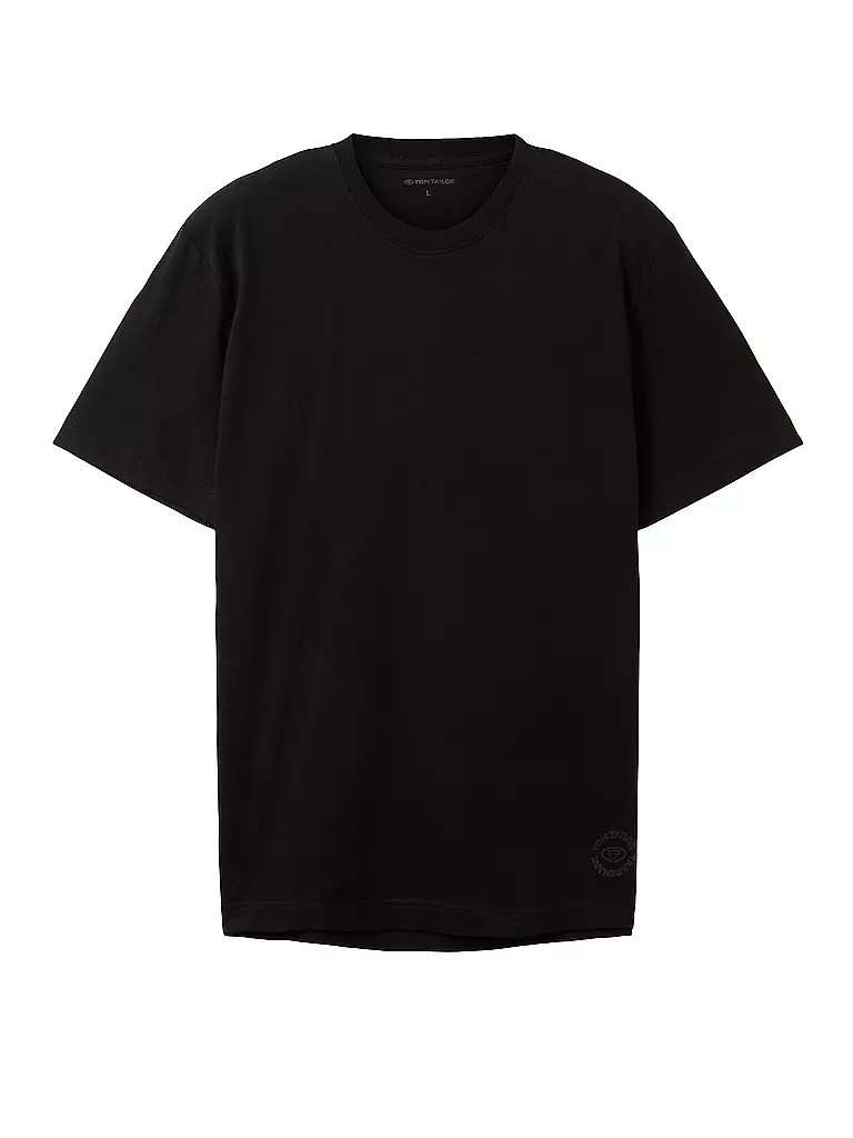 TOM TAILOR T-Shirt schwarz