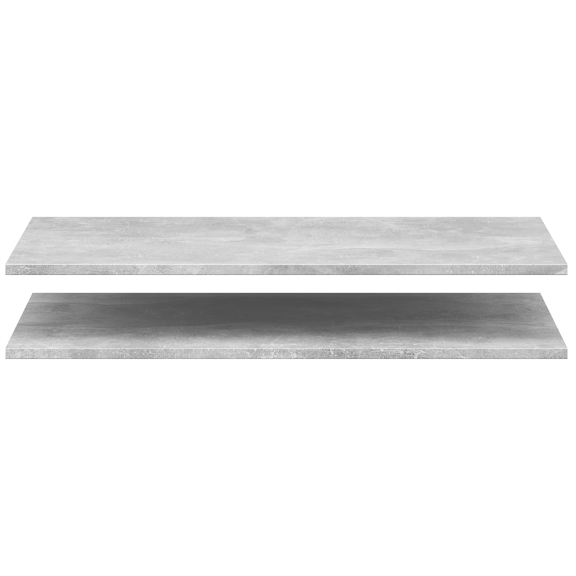 2-teiliges Einlegeboden-Set - Betonoptik - für 52 cm Tiefe