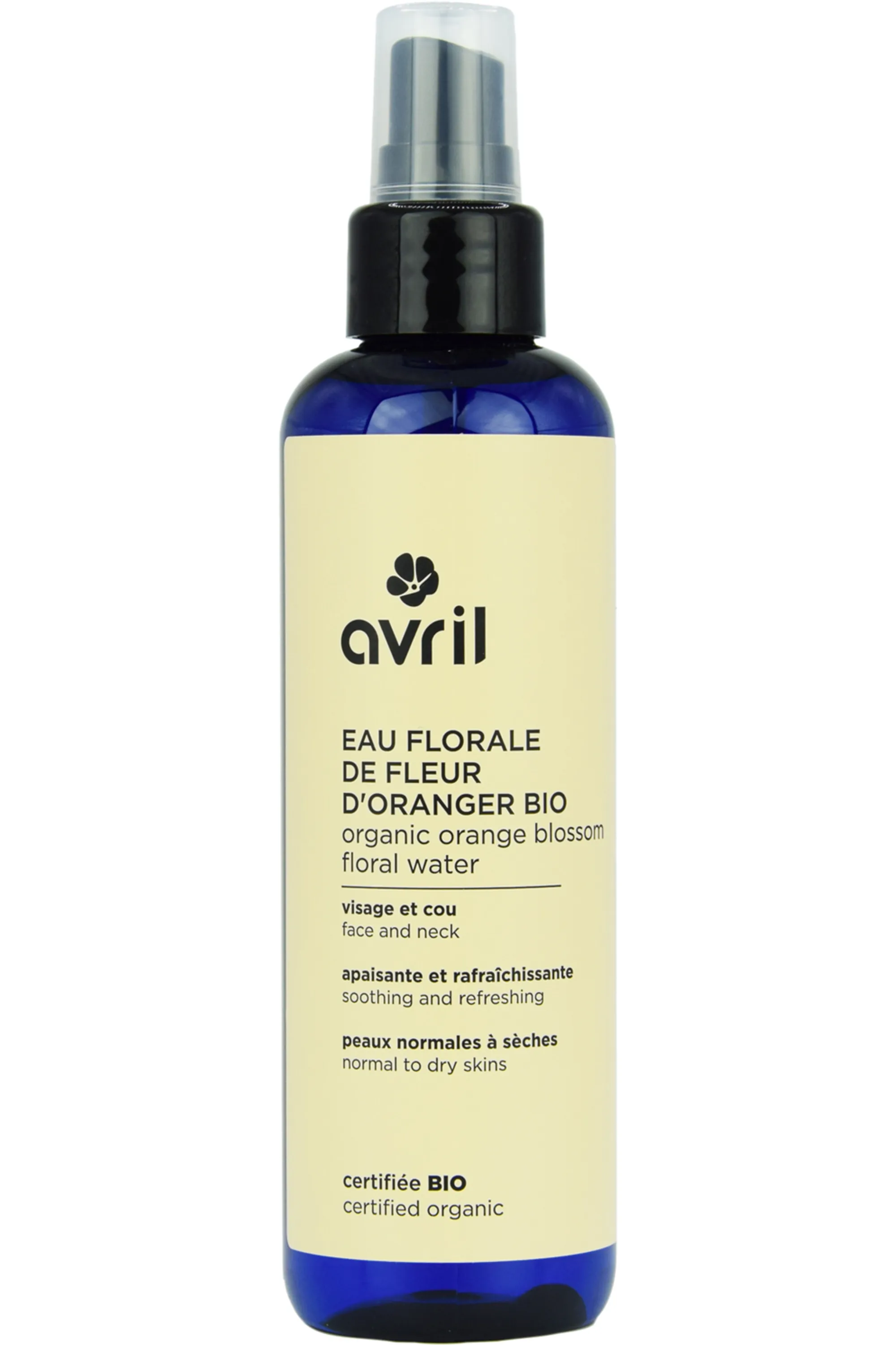 Avril Eau florale de Fleur d’Oranger bio-200 ml