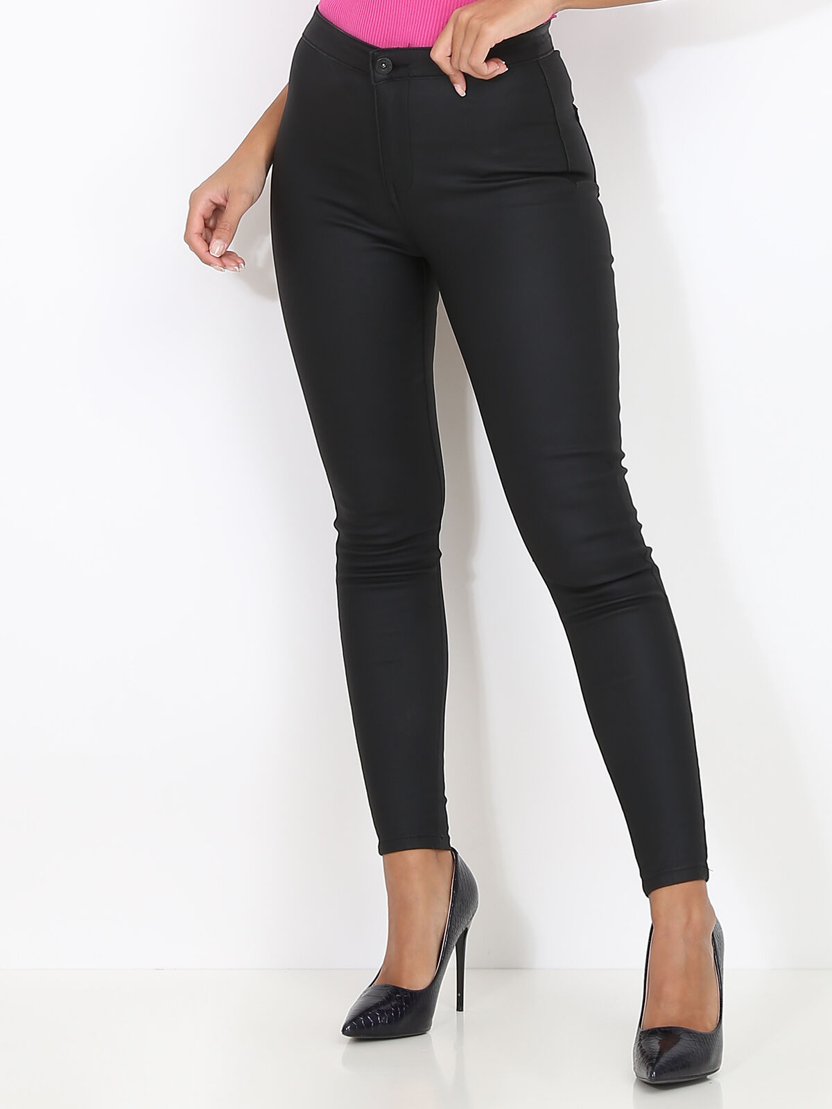 Pantalon slim et moulant basique- Noir