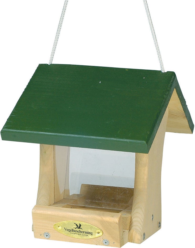 Vogelbescherming Nederland vogelvoederhuis Reno groen 27 x 20 x 23 cm