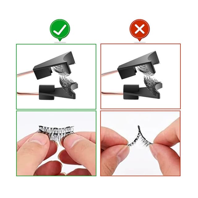Magnetiska lösögonfransar med ögonfransböjare