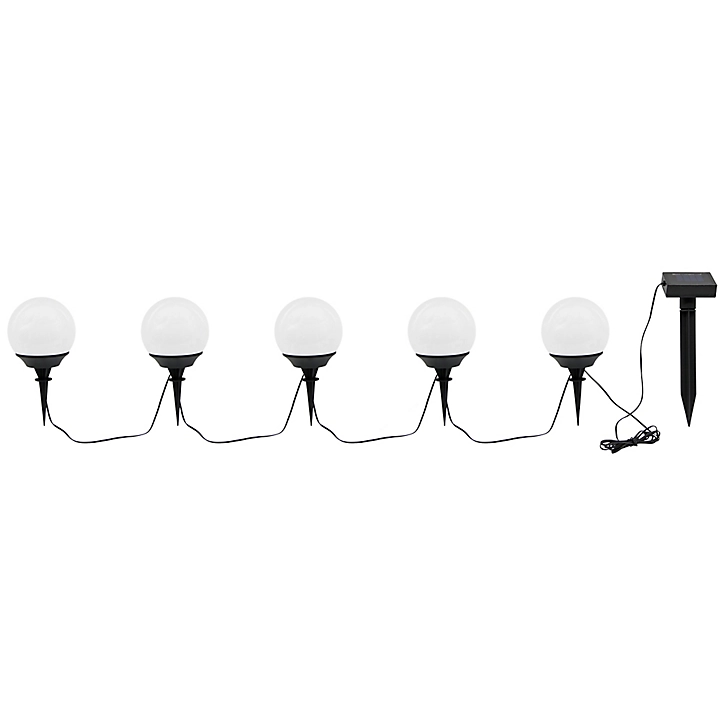 Guirlande solaire à piquer 5 têtes IP44