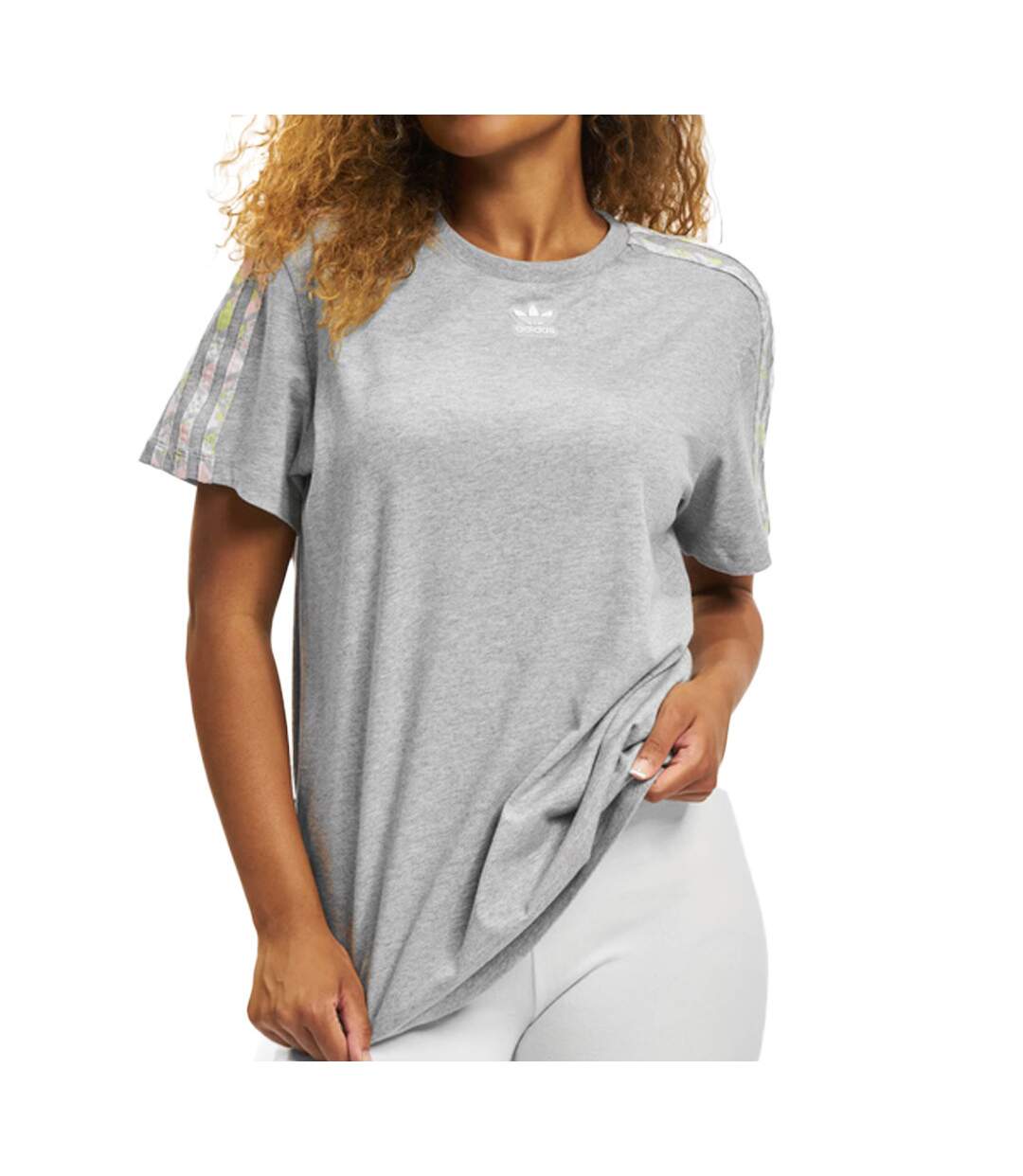 T-shirt Gris Femme Adidas Snake