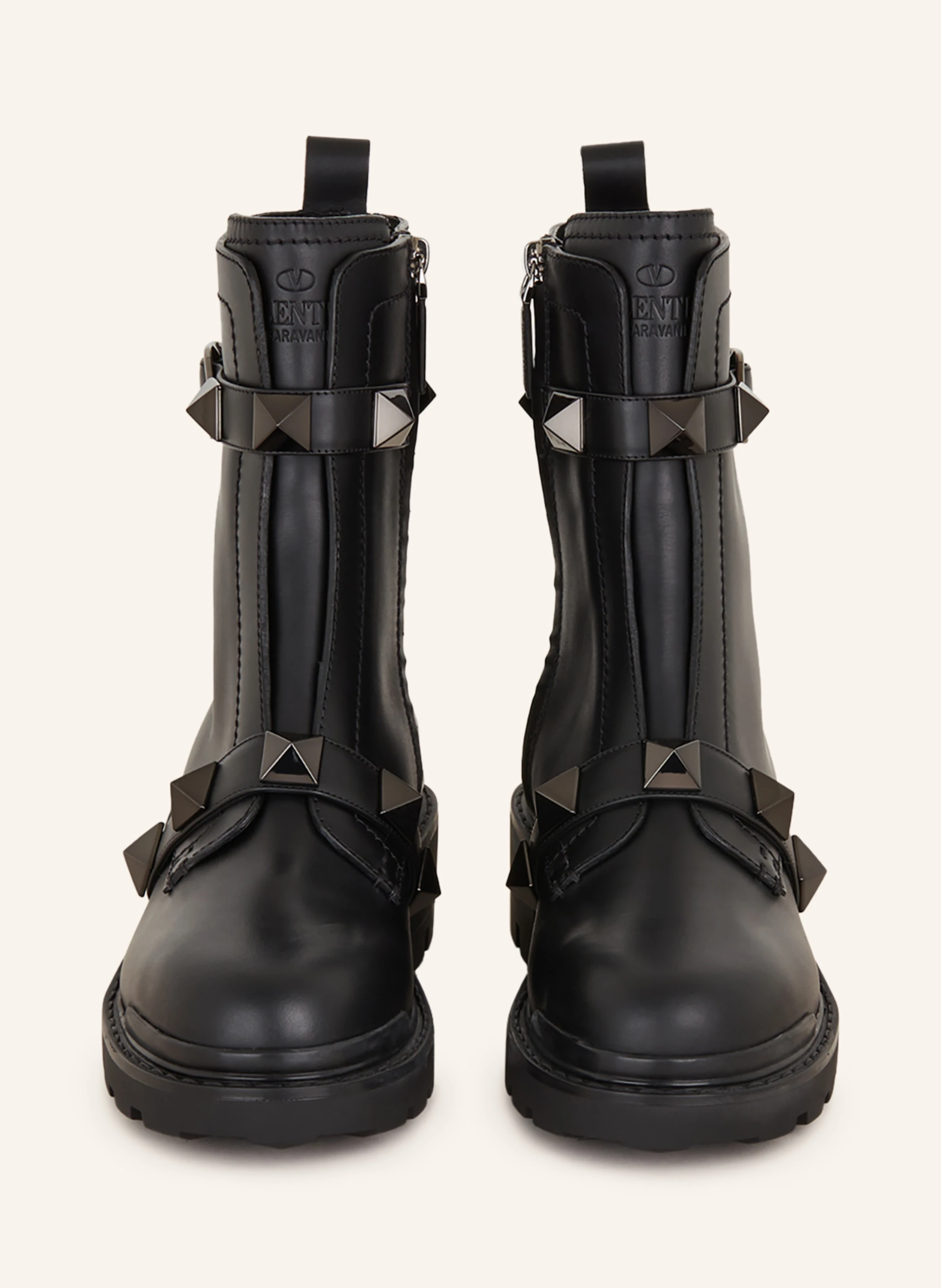 VALENTINO GARAVANI Biker Boots ROMAN STUD